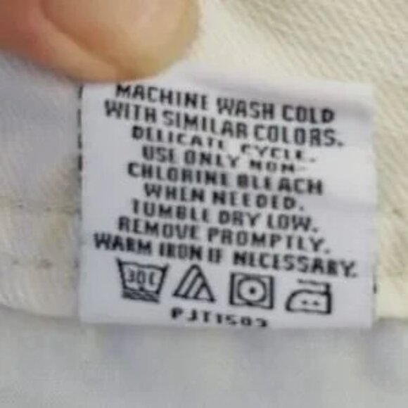 Bongo Distressed Ripped Shortie Jean Shorts Junior 5 White - Picture 3 of 6